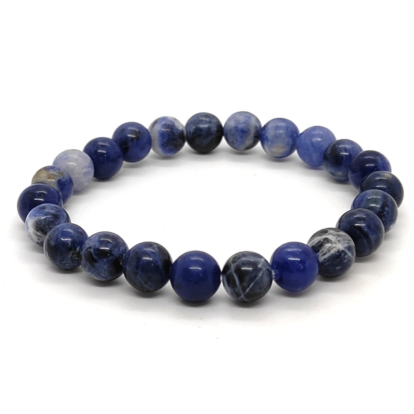 Blue Sodalite Natural With Certified Bracelet